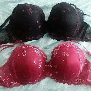 Two bras
